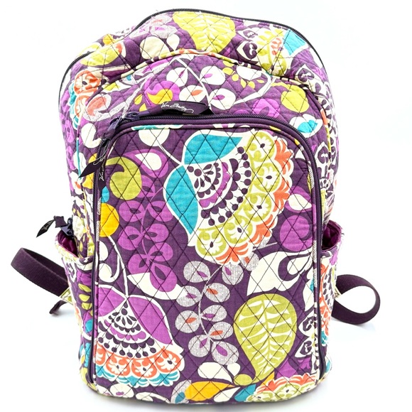 Vera Bradley Plum Crazy Large Backpack - Picture 1 of 10